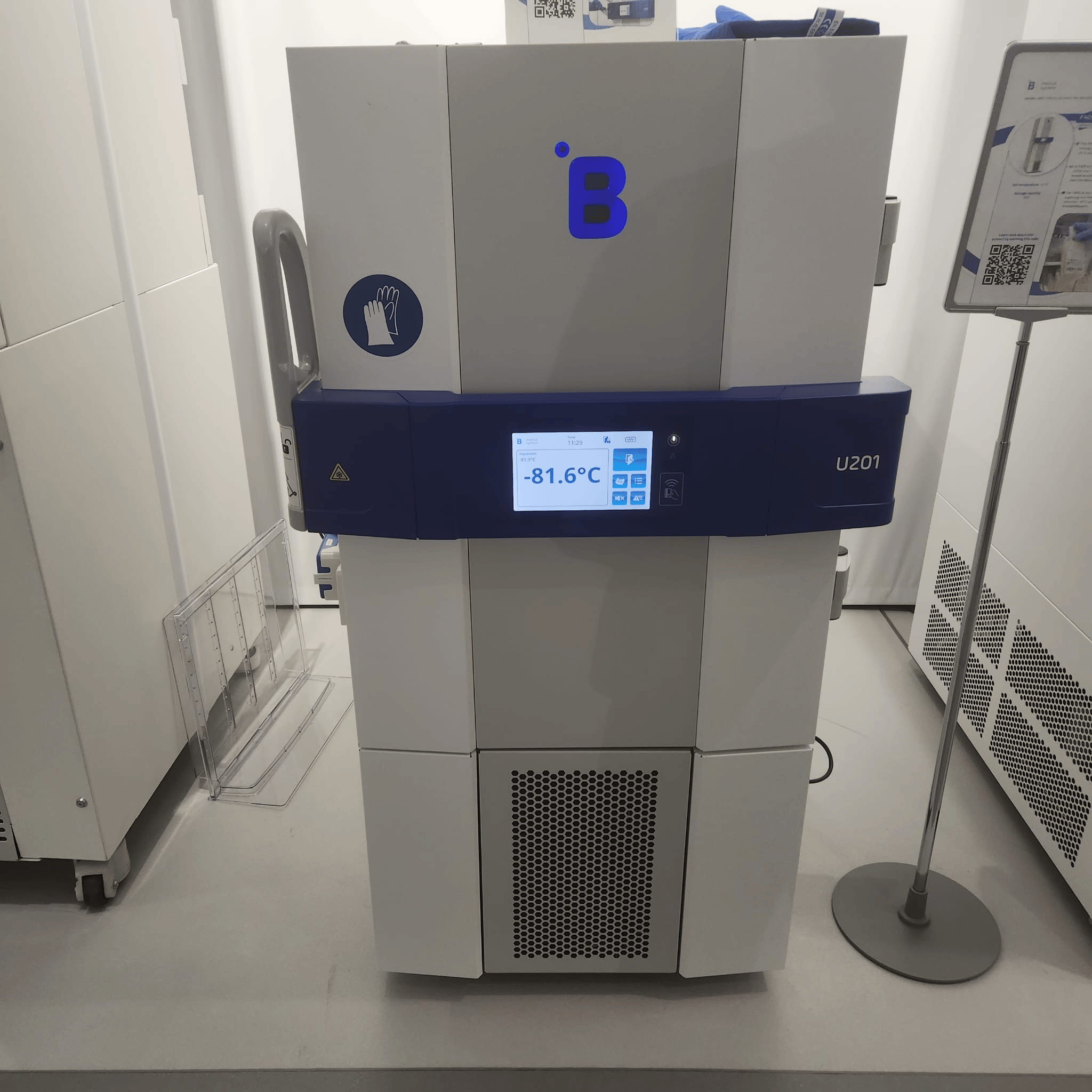 Écran de contrôle congélateur -81.6°C